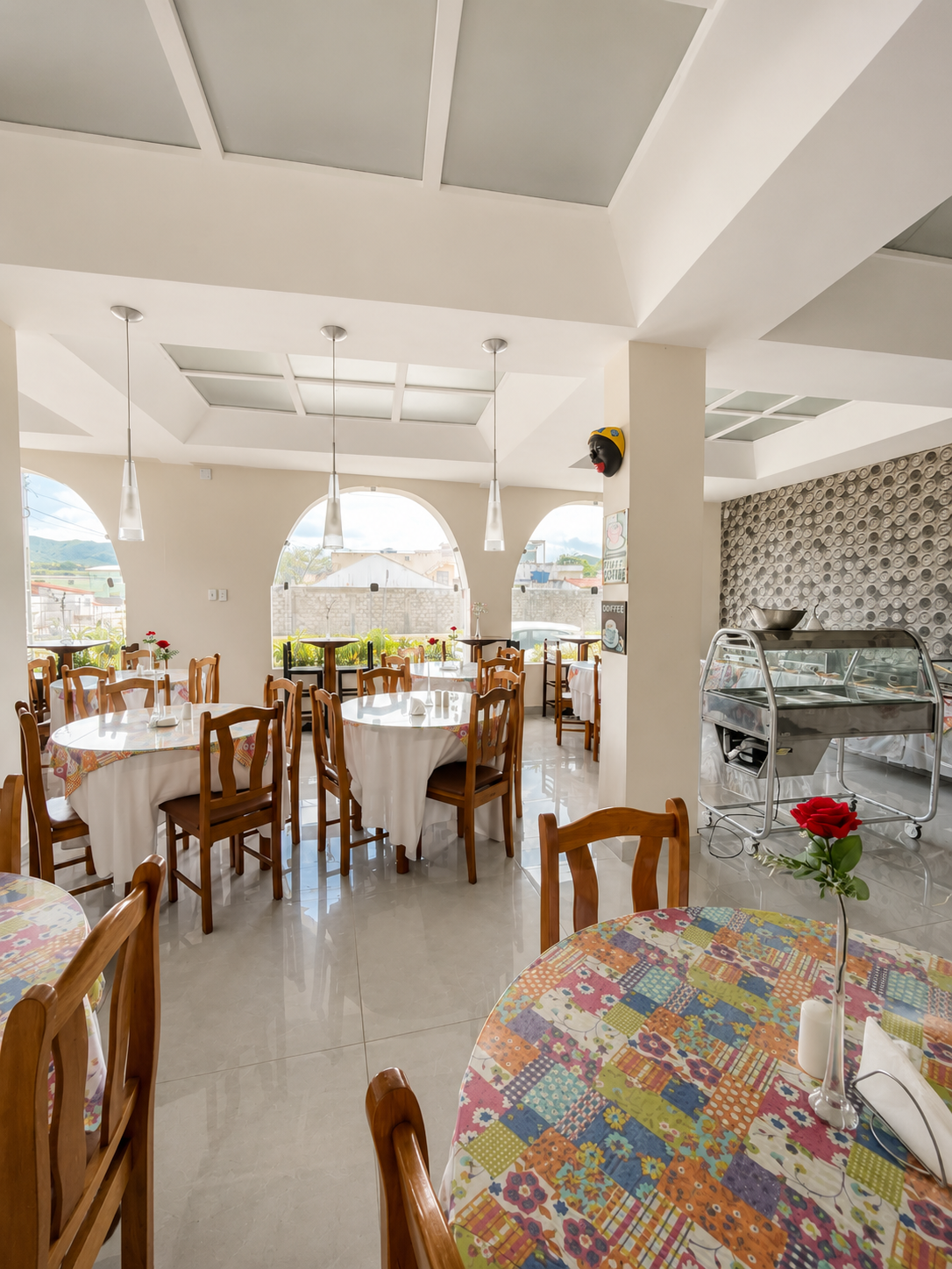 Mesa de café da manhã do Hotel Vitória