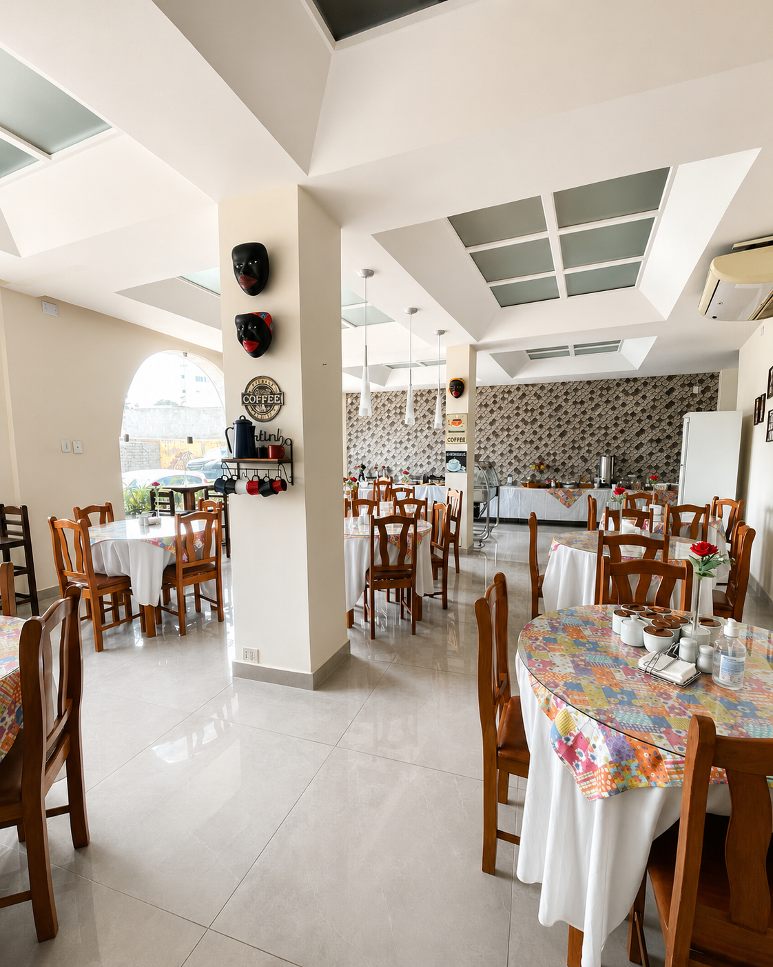 Ambiente do café da manhã do Hotel Vitória